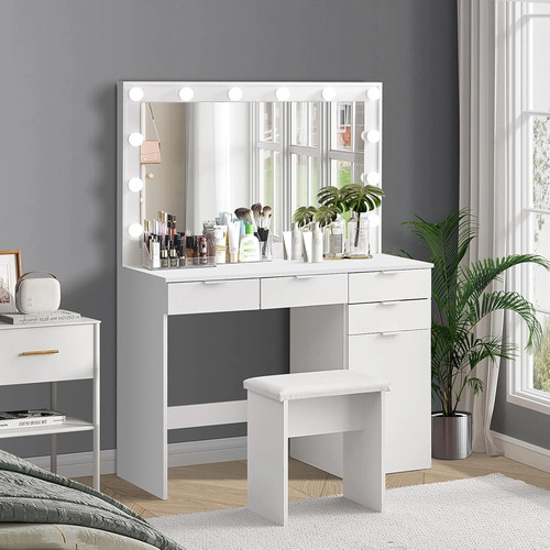 White dressing table - table, with