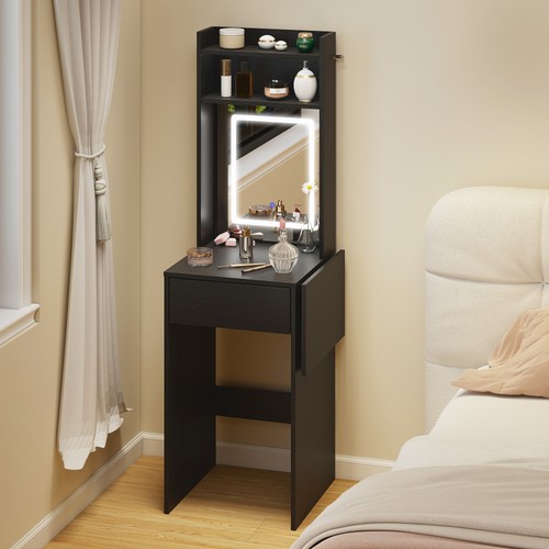 Small vanity desk with mirror - small,