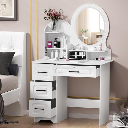 Dressing table with - dressing, lights