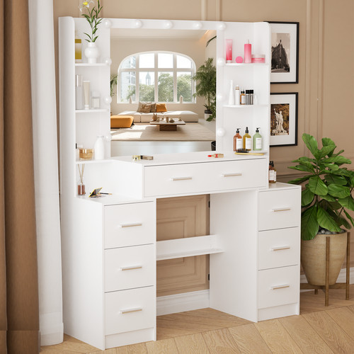 Led lighted dressing table - dressing,