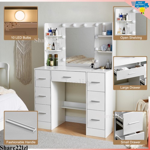 Dressing table with mirror - dressing, and