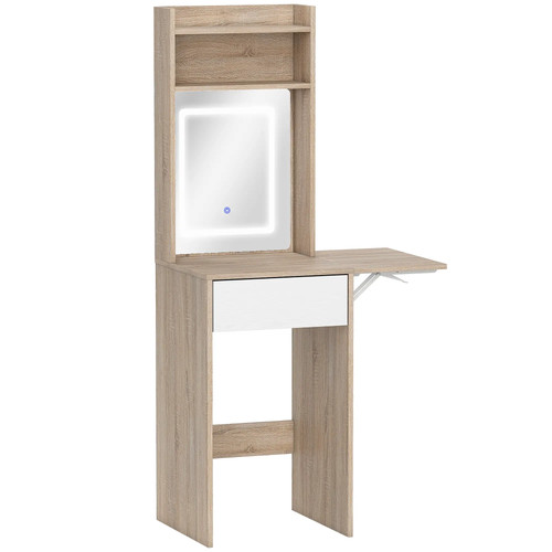 Small vanity desk with mirror - with,