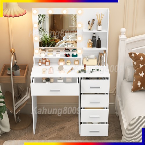 White vanity makeup - white,