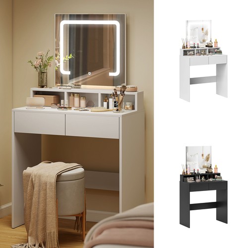 Vanity desk with mirror - vanity,