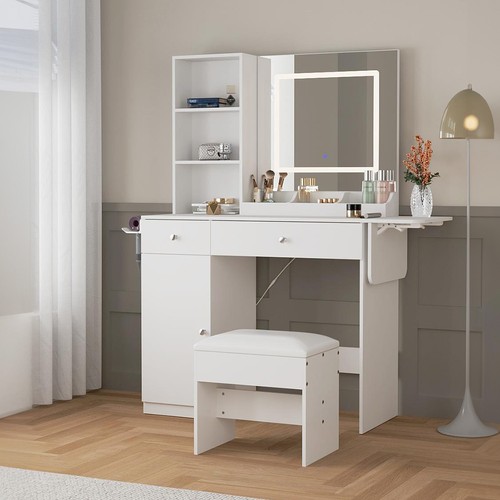 White dressing table - dressing,