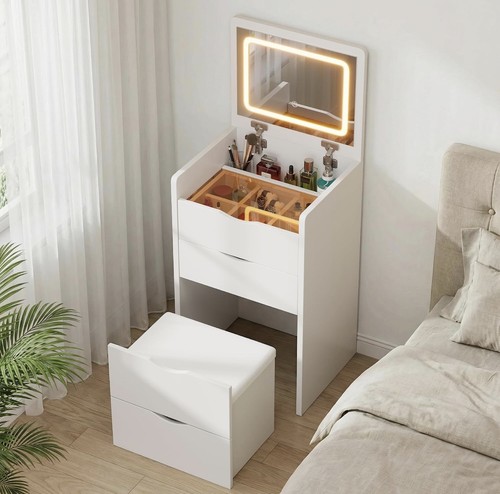 Vanity desk with mirror and - desk,