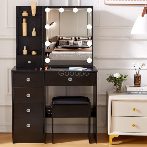 Dressing table black vanity - dressing,