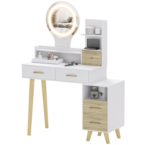 Dressing table with - table, mirror