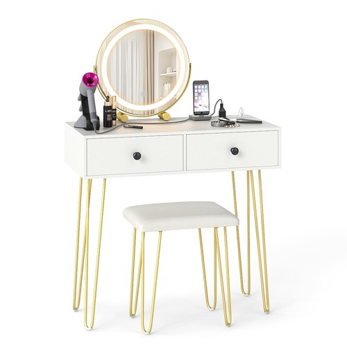 Gymax makeup dressing table - gymax,