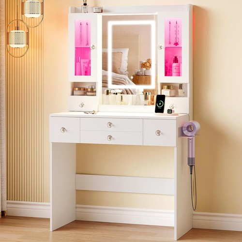 Large dressing table - with, led