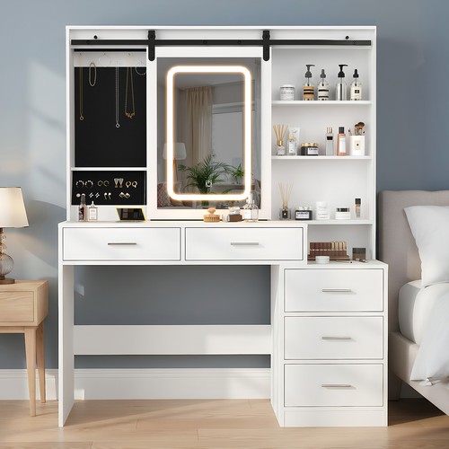 Large dressing table with led - table,