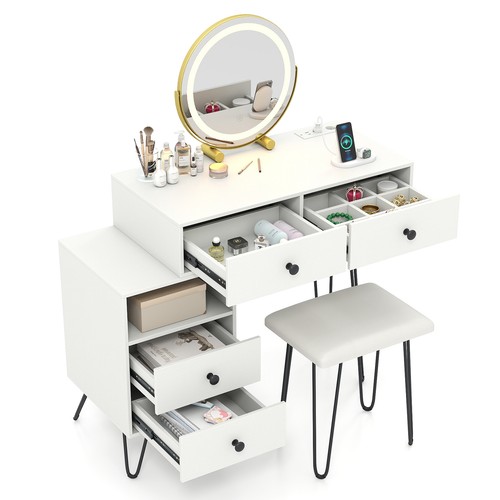 Gymax makeup vanity desk - vanity,