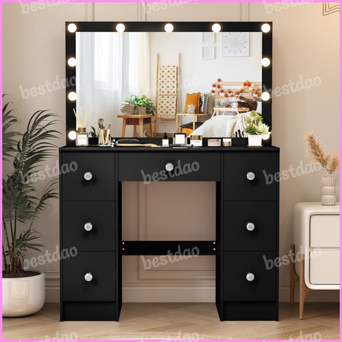Led lighted dressing table - lighted,