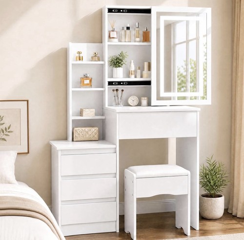Vanity dressing table with - table,