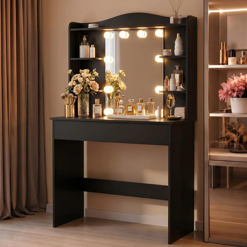 Dressing table black vanity - dressing,