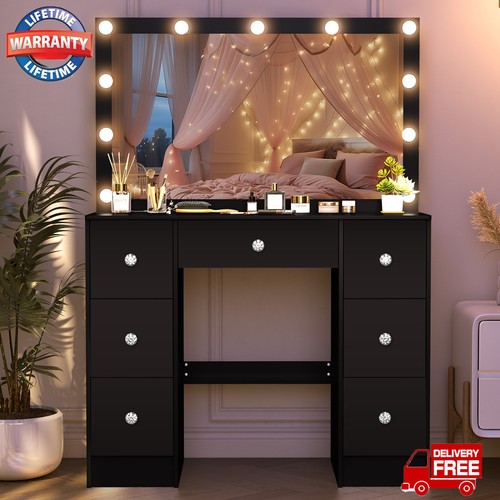 Black dressing table with - dressing,