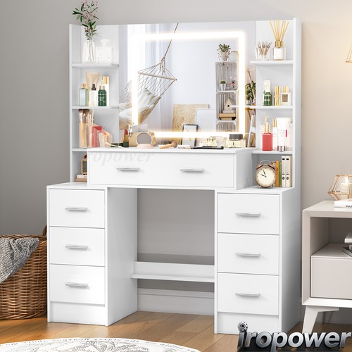 White dressing table - dressing, with