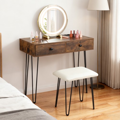 Desk with mirror - desk, and