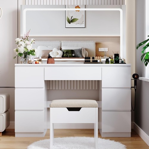 Dressing table with led - dressing, mirror