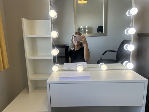 White vanity dressing - vanity,