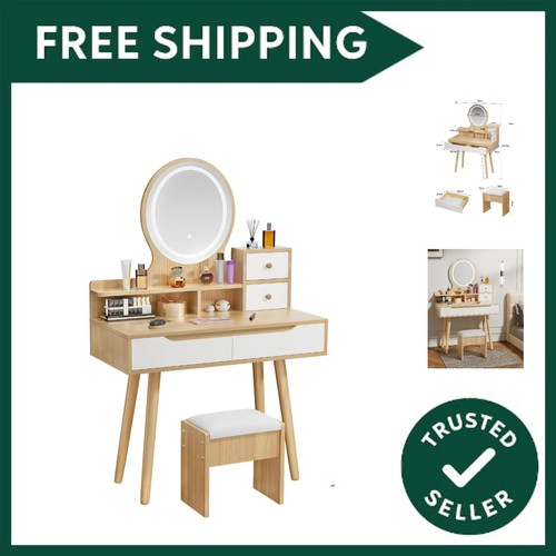 Dressing table with round - table,