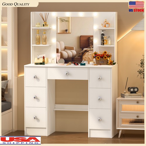 Dresser table set - table, led
