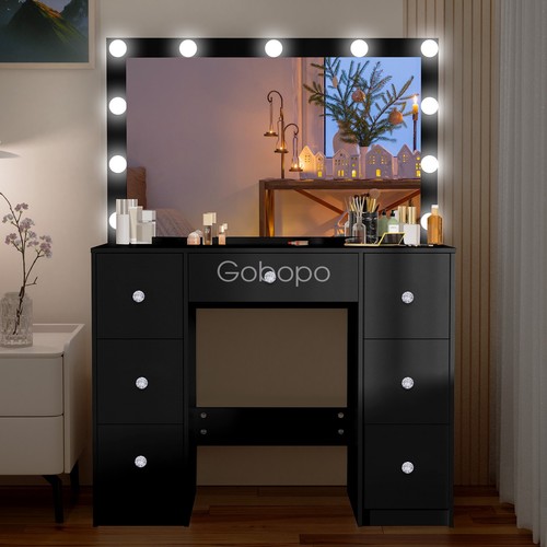 Dressing table with led - table,