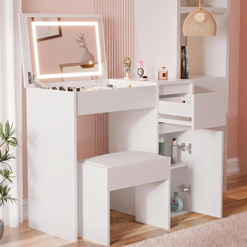 Dressing table with flip - dressing, flip-up